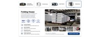 Maison conteneur portable et personnalisable, pliable, pour bureau modulaire, construction et hébergement