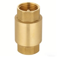 Válvula de Retención Gaobei de Cobre Unidireccional con Resorte para Control de Agua, Materiales de Fontanería de Alta Calidad, Latón Forjado Duradero de 1/2" a 2" con EPDM