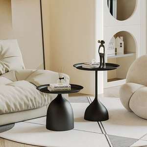 <span class=keywords><strong>Table</strong></span> <span class=keywords><strong>basse</strong></span> de salon en fer forgé de luxe léger 60x40x27-40x40x27cm pour balcon et chambre à coucher - Product Image 1