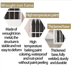 Jh-mech hiện đại ô giữ giá công suất cao Hai Lớp Thiết kế hai Kích cỡ kim loại bán lẻ ô hiển thị đứng - Product Image 3