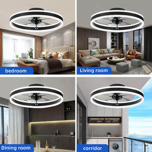 Ventilatore da Soffitto <span class=keywords><strong>LED</strong></span> a 5 Pale in ABS, 36W, con Telecomando, Luce, Timer e Dimmerabile per Soggiorno - Product Image 6