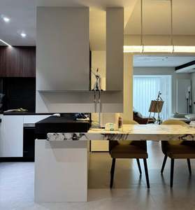 Small House Apartment <b>Kitchen</b> Cabinet <b>Kitchen</b> Island Customized <b>Pantry</b> and Side Cabinet Minimalist Whole House Customization - Product Image 2