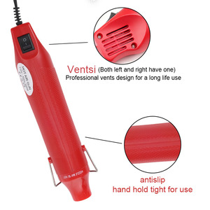 Pistola <span class=keywords><strong>de</strong></span> Aire Caliente Industrial Eléctrica Compacta JIETIAN, 110V, Enchufe Rojo JP, 300W, Herramienta <span class=keywords><strong>de</strong></span> <span class=keywords><strong>Calor</strong></span> Mini Ligera, Rango <span class=keywords><strong>de</strong></span> Temperatura 200-300°C, 3 Años <span class=keywords><strong>de</strong></span> Garantía - Product Image 4