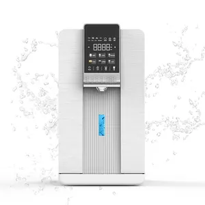 Mesin pembuat es uv Portabel elektrik, dispenser air panas dingin komersial rumah tangga