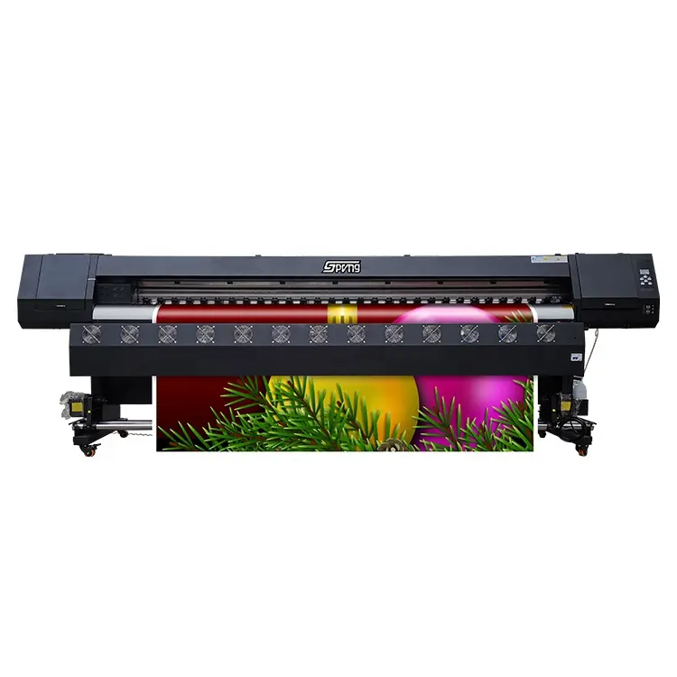 3.2m 10ft Grand Format Jet D'encre Uv Led Rouleau À Rouleau Imprimante Avec 2 pcs DX5 Têtes tissus polyester vinyle pp affiche billboard SAV