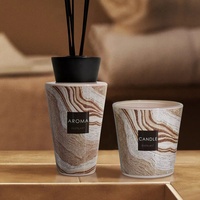 Flacon diffuseur de parfum d'ambiance en verre de luxe vide, 100ml, 200ml, 500ml, pour huiles essentielles, avec bouchon à vis, pour arômes uniques