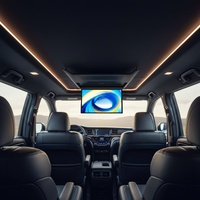Monitor de Techo para Auto de 14 Pulgadas con Android 14 para Toyota Alphard Vellfire 40 2024, TV de Techo de 8 Núcleos, Pantalla Táctil IPS sin Marco, Conexión Plug and Play