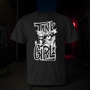 Tank Girl T-Shirt Noir Design graphique Unisexe Taille adulte - Product Image 3