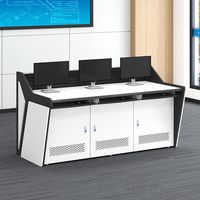 Dispatching Command Center Console Control Room Console Table multimédia Table de diffusion Podium