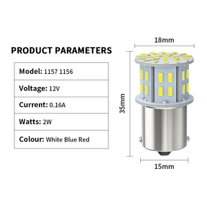 <span class=keywords><strong>Ampoule</strong></span> <span class=keywords><strong>LED</strong></span> YOBIS 1157 1156 BA15S BA15D BAY15D Canbus sans erreur 3030 50SMD pour feux stop et clignotants de <span class=keywords><strong>voiture</strong></span> <span class=keywords><strong>12V</strong></span> 24V - Product Image 6