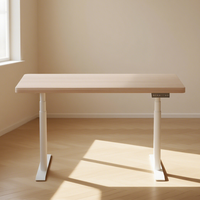 Bureau Ergonomique Moderne en Métal à Hauteur Réglable Électrique à 3 Niveaux avec Double Moteur, Robuste et Conçu pour la Maison, le Bureau et l'Étude