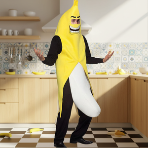 यूनिसेक्स वयस्क और बच्चों के लिए यथार्थवादी बेल डिजाइन के साथ केले की पोशाक-अप आउटडोर - Product Image 6