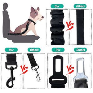 Cinturón de seguridad para mascotas ajustable cómodo portátil con logotipo personalizado, cinturón de seguridad para perros, cinturón de seguridad para perros - Product Image 3