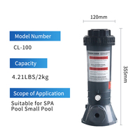 Distributeur de chlore automatique de haute qualité pour piscines hors sol, distributeur en ligne autonome avec raccords