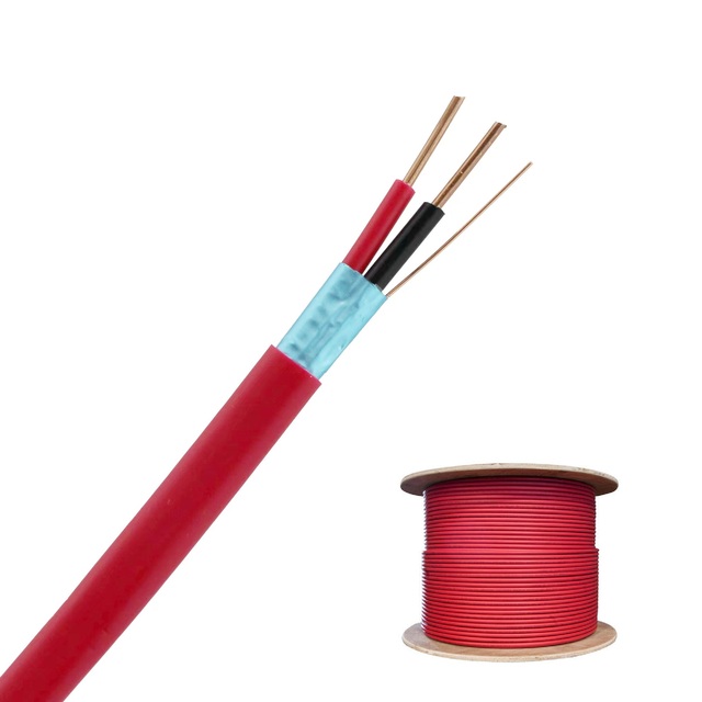 Fire Alarm Cable 2 Core 1.5mm Copper Conductor Fire Resistant PVC/LSZH Jacket Red