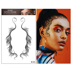 Autoadesivo del tatuaggio dei capelli del <span class=keywords><strong>bambino</strong></span> del tatuaggio del bordo dell'attaccatura dei capelli duratura su ordinazione temporanea impermeabile di nuovo disegno - Product Image 4