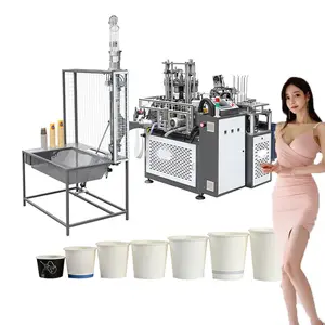 Fully Automatic High Speed One Time Disposable Used Tea Coffee Paper Cup Making Machine Price