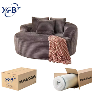 Moderne Single-Stof Bank Met Vacuüm Gecomprimeerd Ontwerp | Eenvoudige Montage En Verzending-Vriendelijke Meubels Voor De Woonkamer - Product Image 1