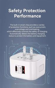 HotSale PD 20W QC3.0 USB Type C อะแดปเตอร์ชาร์จเร็วแบบพกพา ช่องเสียบคู่ สำหรับ iPhone 15 16 และ Samsung - Product Image 4