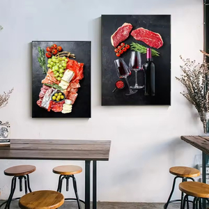 Impresión Hd arte de <span class=keywords><strong>la</strong></span> pared pintura Modular restaurante hogar pizarra clásica pintura Naturaleza muerta diseño <span class=keywords><strong>pizza</strong></span> comida Cocina - Product Image 1