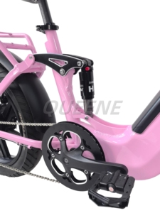 Bicicleta Eléctrica Híbrida 2026 Hot de 20 Pulgadas con Cuadro Bajo, Neumáticos Anchos y Suspensión Completa para Adultos - Product Image 1