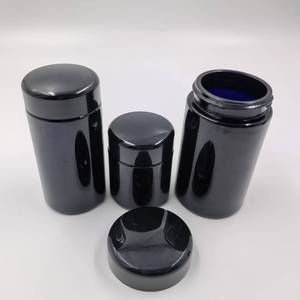Frascos de Vidrio Violeta Oscuro con Tapa a Prueba de Niños para Flores Secas, Envase de Vidrio - Product Image 6
