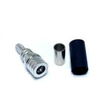 Prise mâle QMA à sertir droit sans soudure EZ 195 RG58 câble coaxial radiofréquence connecteur RF