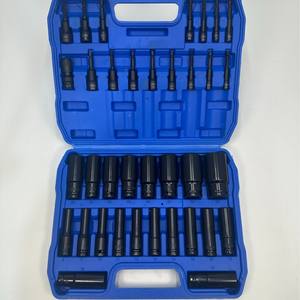 Ensemble d'outils de réparation automobile 36 pièces, jeu complet de douilles à main CRV, douilles métriques et impériales avec fonction carrée - Product Image 3