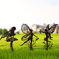 Décorations de jardin en fer forgé pour l'extérieur, vente chaude transfrontalière, décorations de jardin féérique, pot de fleurs à brancher, terrasse, pelouse, cour