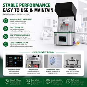 EU New <b>Compact</b> Dental 3D <b>Printer</b> with Dual Extruder for Laboratory Use 9K LCD Resin Technology High Accuracy & Fast Printing - Product Image 2