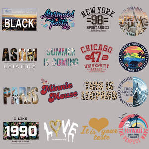 DTF adesivi per il trasferimento di calore eco-friendly lettere di moda Logo cartelli lavabili e durevoli trasferimenti in ferro-On per abbigliamento basso MOQ - Product Image 3