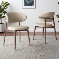 Chaise de salle à manger de luxe minimaliste moderne avec dossier rembourré, chaise haut de gamme pour la maison, l'hôtel, la table à manger, chaise confortable pour le loisir