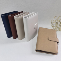 Agenda de Cuero de Lujo con Sobres para Dinero, Planificador, Cuaderno, Macaron A5 A6 A7, Duradero, en Existencia, Gran Venta