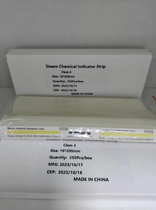 Cartes indicatrices de vapeur de classe 4 de qualité médicale, jaunes, deviennent noires à 134°C ° Fabricant de systèmes de surveillance de la stérilisation pour hôpitaux dentaires - Product Image 6