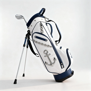 Sac de golf professionnel personnalisé en cuir PU imperméable, durable, grande capacité, simple, portable, unisexe, pour le golf en plein air - Product Image 5