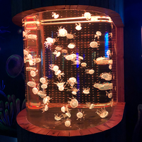 Conception moderne sur mesure grand aquarium en plastique Fish Tank Produits en plastique haut de gamme de la société Aquarium