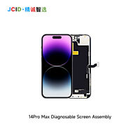 Écran OLED FHD Incell JCID Diagnosable LTPS 6.7/6.1 pour iPhone 13 Pro, 13 Pro Max, 14 Pro, 14 Pro Max – Sans Pièce Inconnue