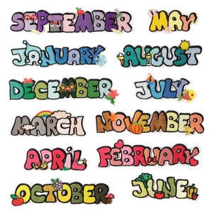 Patch brodé personnalisé en polyester avec lettres spirituelles, à thermocoller sur tissu, vente en gros - Product Image 1