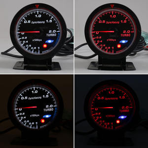 Medidor de Turbocompresor de Carreras de 60 mm con Retroiluminación LED de Doble Color de 12 V con Soporte para Modificación de Automóviles - Product Image 5