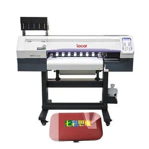 Impressora digital uv dtf, barato preço 60cm/70cm 4 cabeças impressora uv para madeira/vidro/metal/acrílico etiqueta de cristal impressora digital