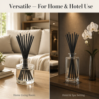 Bâtonnets diffuseurs en fibre de polyester noire pour parfum d'ambiance maison, hôtel, bureau, voiture – Diffuseurs de parfum
