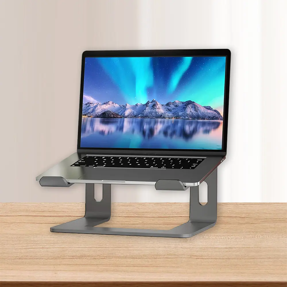 Masaüstü laptop standı, çıkarılabilir laptop standı, 10 ila 17 inç dizüstü bilgisayarlar için metal standı