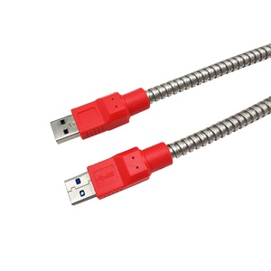 USB 3.0 Nam Đến Nam Thép Không Gỉ Siêu-<span class=keywords><strong>Flex</strong></span> Dây Kim Loại Mạ Bọc Thép Bọc Thép Cáp USB3.0 Cáp - Product Image 6