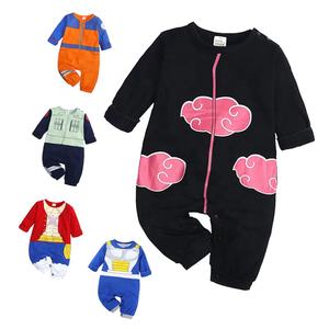 0-24M Baby Romper Boy Girl Anime Luffy Akatsuki Zoro Bodysuit Newborn Kids  Costume Summer Clothes Toddler One-Pieces Jumpsuit