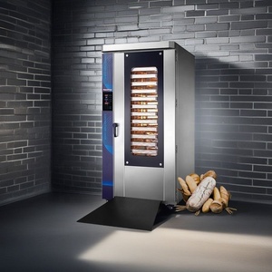 Horno rotativo de 16 bandejas, máquina de fabricación de pan de panadería comercial giratoria grande eléctrica a Gas, horno de estante rotativo de convección Industrial - Product Image 1