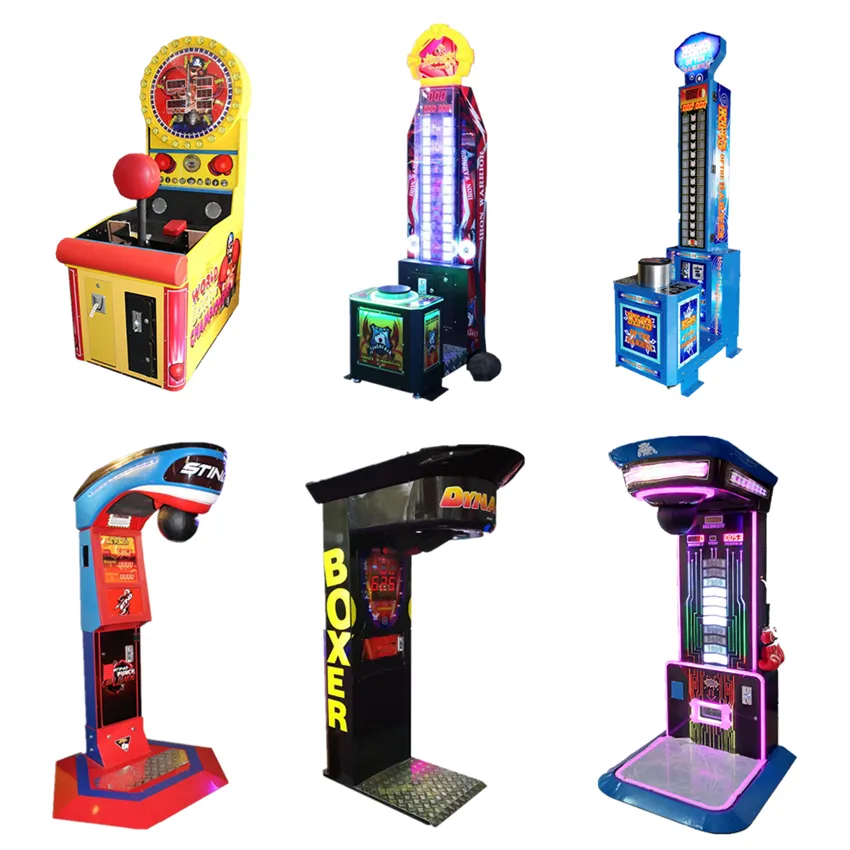 Riteng Factory Electronic Gaming Boxing Machine Price Arcade Game Coin Operated Boxer Boxing Punch Machine