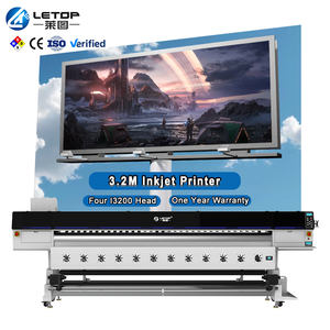 Imprimante numérique à grande vitesse LETOP Factory 10 pieds (3,2 mètres) pour imprimante à solvant, grand format, double I3200, impression de bannières en vinyle <span class=keywords><strong>XP</strong></span> - Product Image 1