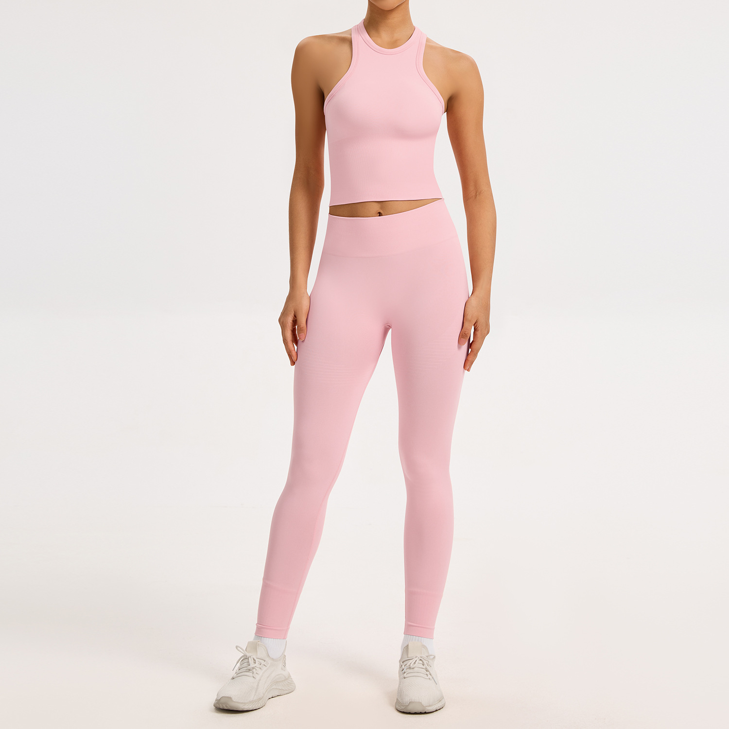 Peach Pink vest+pants