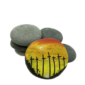 Unieke <span class=keywords><strong>Hand</strong></span> Versierde Geschilderde Rotsen Voor Huwelijksfeest Gunsten Gepersonaliseerde Berichten Hot Selling Diy Schilderij Steentjes - Product Image 2