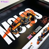 Modèle de voiture de course F1 en alliage, style mode, forme personnalisée, peint à la main en 3D, éclairé, pour galerie intérieure ou décoration murale.